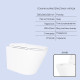 Готове рішення Qtap для ванної кімнати: підвісний унітаз Swan Ultra Quiet 520x360x320 + комплект інсталяції Nest 4 в 1 (кругла клавіша Matt Black)