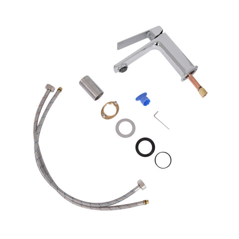 Змішувач для раковини низький Qtap Capricorn, Chrome (k26) QTCAP1060102C48219