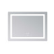 Дзеркало Lidz Kubis (KU2) 800х600 з LED-підсвічуванням Touch, з антизапотіванням, з димером, рег. яскравості LD78LF904806048446