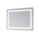 Дзеркало Lidz Kubis (KU2) 800х600 з LED-підсвічуванням Touch, з антизапотіванням, з димером, рег. яскравості LD78LF904806048446