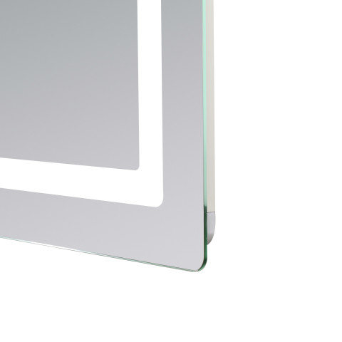 Дзеркало Lidz Kubis (KU2) 800х600 з LED-підсвічуванням Touch, з антизапотіванням, з димером, рег. яскравості LD78LF904806048446