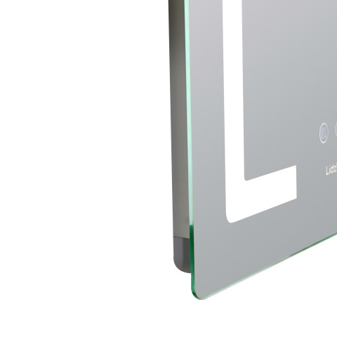 Дзеркало Lidz Kubis (KU2) 600х800 з LED-підсвічуванням Touch, з антизапотіванням, з димером, рег. яскравості LD78LF937608048449