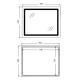Дзеркало Qtap Cardinal (CA2) 800х600 з LED-підсвічуванням Touch, з антизапотіванням, з димером, рег. темп. кольору (3000-6500K) Reverse QT0478C806048457