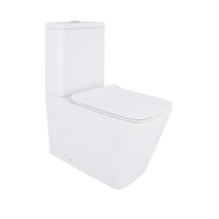 Унітаз підлоговий Qtap Crow Eco безобідковий з сідінням Soft-close QTCRO27W48750