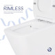Унітаз підлоговий Qtap Crow Eco безобідковий з сідінням Soft-close QTCRO27W48750