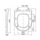 Qtap Сидіння для унітаза (Robin 490, Scorpio 490) 430x363x60 мм, White, з мікроліфтом, Slim Duroplast, MagLock QTSC179W48915
