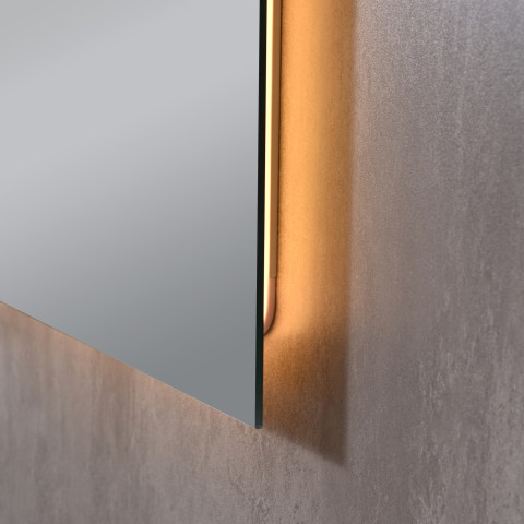 Дзеркало Qtap Taurus (TA1) 800×700 мм з LED-підсвічуванням Touch, з антизапотіванням, з димером, рег. темп. кольору (3000-6500K) QTTAU80070048954