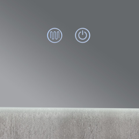 Дзеркало Qtap Taurus (TA1) 800×700 мм з LED-підсвічуванням Touch, з антизапотіванням, з димером, рег. темп. кольору (3000-6500K) QTTAU80070048954