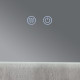 Дзеркало Qtap Taurus (TA1) 800×700 мм з LED-підсвічуванням Touch, з антизапотіванням, з димером, рег. темп. кольору (3000-6500K) QTTAU80070048954