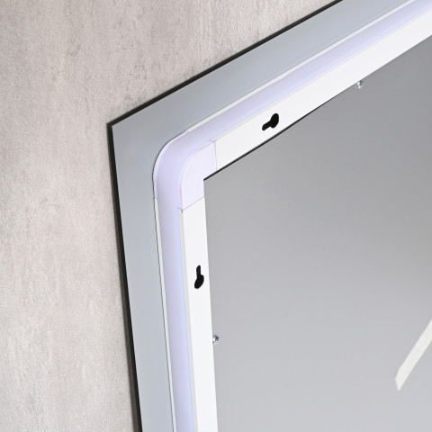 Дзеркало Qtap Taurus (TA1) 800×700 мм з LED-підсвічуванням Touch, з антизапотіванням, з димером, рег. темп. кольору (3000-6500K) QTTAU80070048954