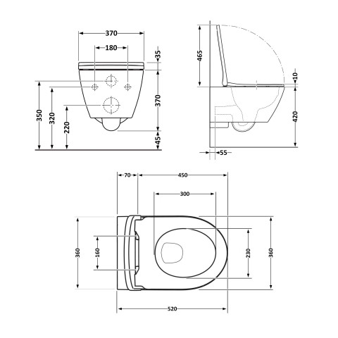 Унітаз підвісний Qtap Robin Ultra Quiet 520×365×340 мм, Beige, з сидінням Slim Duroplast / Soft-close / Quick Release QTROB26SB48997