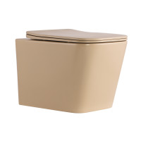 Унітаз підвісний Qtap Tern Ultra Quiet 520×345×325 мм, Beige, з сидінням Slim Duroplast / Soft-close / Quick Release QTTER26SB49001