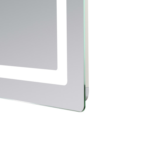 Дзеркало Lidz Kubis (KU2) 1200х800 з LED-підсвічуванням Touch, з антизапотіванням, з димером, рег. яскравості LDKUB120080049007