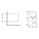Біде підвісне Qtap Gemini 485×340×300 мм, White QTTAU28W49120