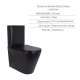 Комплект 2 в 1: підлоговий унітаз Qtap Scorpio Matt Black QT14226088AMB + набір гігієнічного душу Lidz Aria Black LDARI110BLA43394