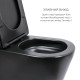 Комплект 2 в 1: підлоговий унітаз Qtap Scorpio Matt Black QT14226088AMB + набір гігієнічного душу Lidz Aria Black LDARI110BLA43394