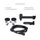 Комплект 2 в 1: підлоговий унітаз Qtap Scorpio Matt Black QT14226088AMB + набір гігієнічного душу Lidz Aria Black LDARI110BLA43394