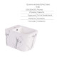 Комплект Qtap Tern Marble 3 в 1: підвісний унітаз Ultra Quiet + біде підвісне + раковина накладна QTTERMR49164