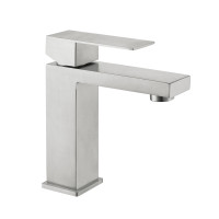Змішувач для раковини низький Lidz Helix 001F (k35)  LDHEL001FNKS49178 Nickel