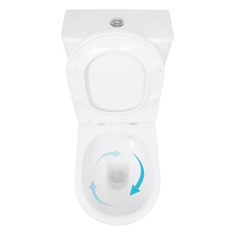 Унітаз підлоговий Qtap Arvin Ultra Quiet 630×350×795 мм з сидінням Soft-close, White QTARV27W49259