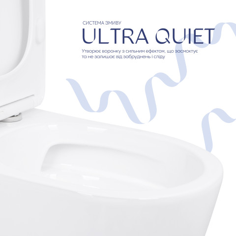 Унітаз підлоговий Qtap Aquarius Ultra Quiet 620×355×790 мм з сидінням Soft-close, White QTAQAW27W49262