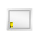 Дзеркало Lidz Kubis (KU2) 600х700 з LED-підсвічуванням Touch, з антизапотіванням, з димером, рег. яскравості LDKU60070049286