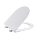 Сидіння для унітазу Qtap (Taurus 520) 455x365x38 мм, White, з мікроліфтом, Slim Duroplast, Quick Release QTSC179W49384