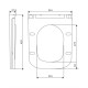 Сидіння для унітазу Qtap (Gemini 490) 428x344x37,5 мм, White, з мікроліфтом, Slim Duroplast, Quick Release QTSC179W49385