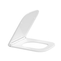 Сидіння для унітазу Qtap (Gemini 490) 428x344x37,5 мм, White, з мікроліфтом, Slim Duroplast, Quick Release QTSC179W49385