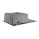 Мийка для кухні інтегрована Lidz Handmade Max 500 H7849R Brushed Steel, 3,0/1,0 мм, крило праворуч, збільшена чаша LDH7849RBRU49464