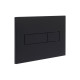 Клавіша змиву Qtap Standard 152x236x28 мм, Matt Black, лінійна QTSTD164BLM49473