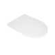 Сидіння для унітазу Qtap (Kolibri) 455×360×30 мм, White, з мікроліфтом Slim Duroplast, Quick Release QTST179W49488