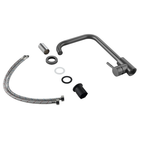 Змішувач для кухні Lidz Aria 015F1 (k35)  LDARI015F1GRP49558 Graphite