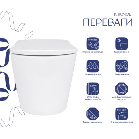 Унітаз підвісний Qtap Scorpio ML Ultra Quiet 520x365x365 мм, з сидінням Soft-close MagLock, White QTSCOML26W49624