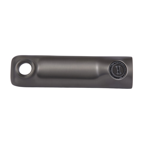 Вилив Qtap (160х44х21,5) для душової системи Vlasta New Gunmetal Black PVD QTVLA16044215GMB49669