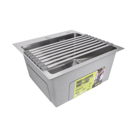 Сушарка на кухонну мийку Lidz Acsis LA11 Gray, плоска основа, для посуду 430х216 мм LDACSLA11GRA49765