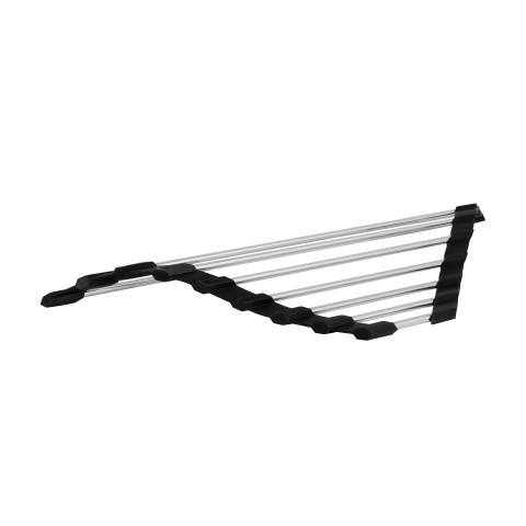 Сушарка на кухонну мийку кутова Lidz Acsis LA16 Black, кругла основа, для посуду 430х70х10 мм LDACSLA16BLM49769