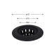 Сітка для сифона Lidz Acsis LA27 Black, силіконова, 117х117х37 мм LDACS33BLM49775