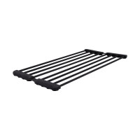 Сушарка на кухонну мийку з присоскою Lidz Acsis LA09 Black, кругла основа, для посуду 440х234 мм LDACSLA09BLM49777