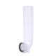 Кутова трубка змиву Qtap 82х74х262 мм White для інсталяції Standard QTSTD167W49807