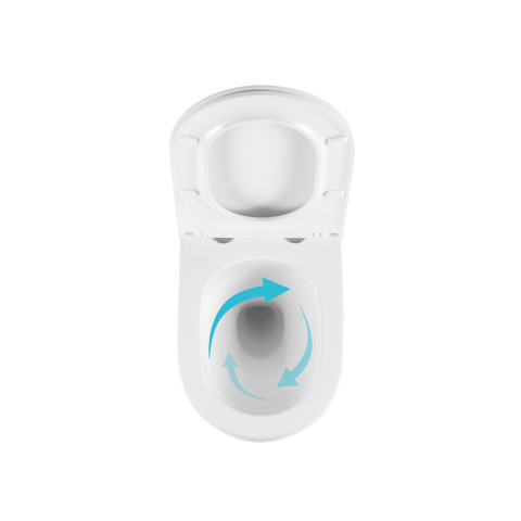 Готове рішення Qtap для ванної кімнати: підвісний унітаз Taurus Ultra Quiet 515×360×350 + комплект інсталяції Nest 4 в 1 (кругла клавіша White)