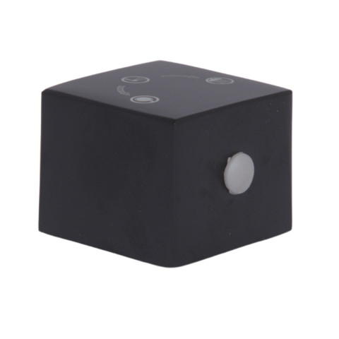 Ручка Qtap (25,7x32x32) для душової системи прихованого монтажу на два споживача Gemini Gunmetal Black PVD QTGEM257323250062
