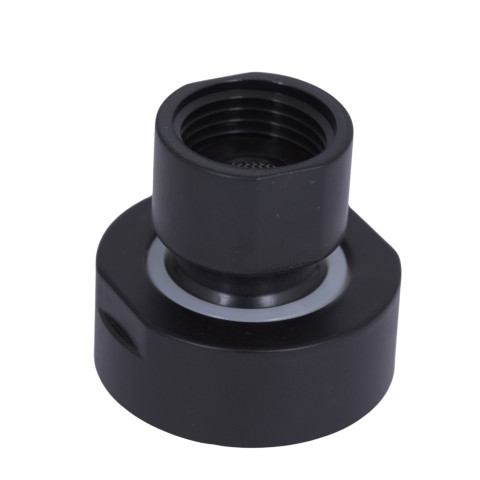 Перехідник на стельову лійку Qtap (43x41,4x41,4) для душових систем Gemini Matt Black QTGEM43414414BLA50112