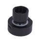 Перехідник на стельову лійку Qtap (43x41,4x41,4) для душових систем Gemini Matt Black QTGEM43414414BLA50112