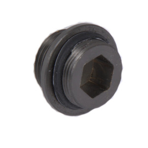 Перехідник на стійку Qtap (16x24,5) для душової системи Gemini Gunmetal Black PVD QTGEM16245GMB50203