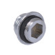 Перехідник на стійку Qtap (16x24,5) для душової системи Gemini Chrome QTGEM16245CRM50204