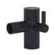 З'єднувач душової стійки Qtap (71,2x52x962) для душової системи Gemini Matt Black QTGEM71252962BLA50213