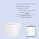 Готове рішення Qtap для ванної кімнати: підвісний унітаз Tern Ultra Quiet 525x345x360 + комплект інсталяції Standard (кругла клавіша Black)