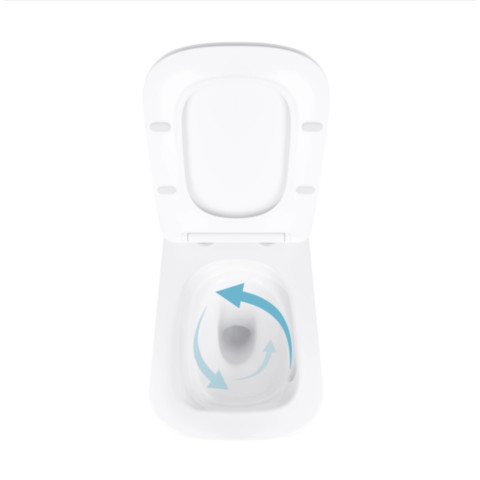 Готове рішення Qtap для ванної кімнати: підвісний унітаз Tern Ultra Quiet 525x345x360 + комплект інсталяції Standard (лінійна клавіша Black)